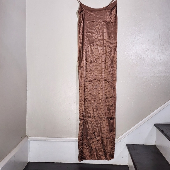 Skims Woven Jacquard Slip Dress - Picture 3 of 5